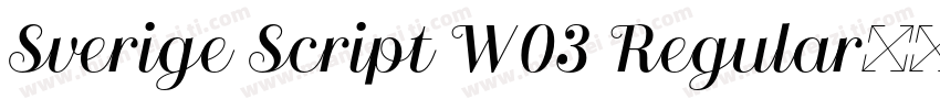 Sverige Script W03 Regular字体字体转换